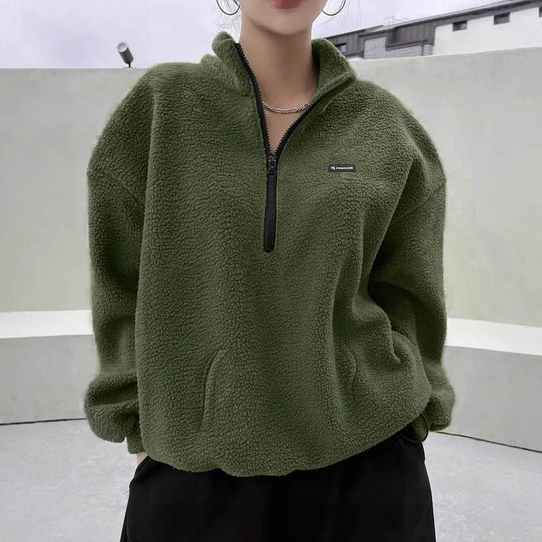 Zip Fleece Sweatshirt
